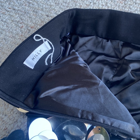 Milly Sequin Classic maxi skirt Milly Silver Paillette sparkle bling swiftie - Picture 11 of 14